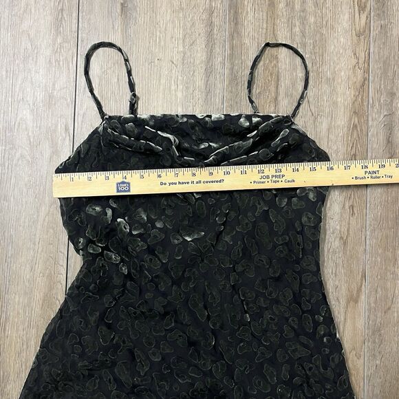 ASTR the Label‎ Dress Gabi Leopard Velvet Womens L Short Mini Slip Sleeveless - Picture 8 of 16